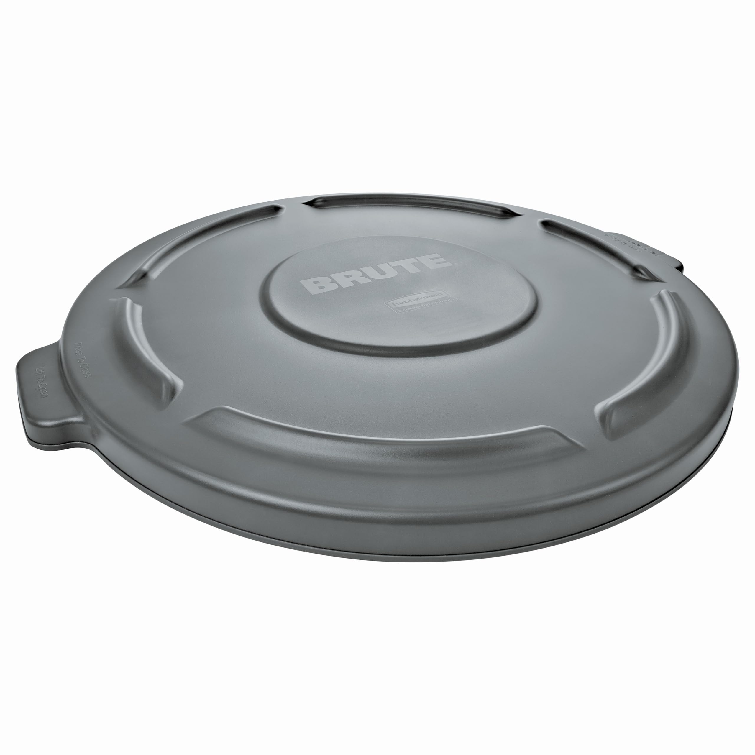 Rubbermaid Commercial Products BRUTE Heavy-Duty Round Trash/Garbage Lid, Gray, Compatible with the 44-Gallon Rubbermaid BRUTE Trash Can
