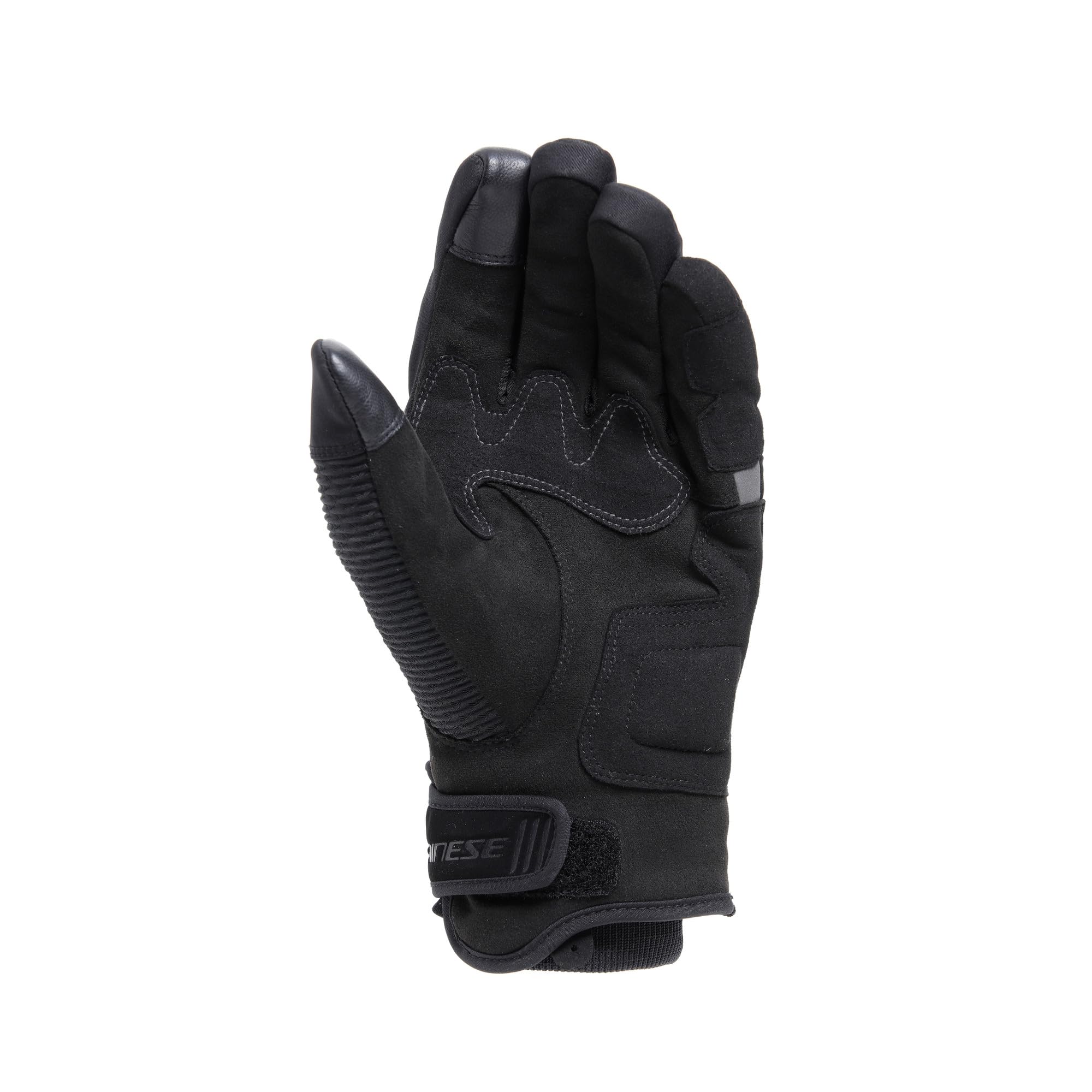 Dainese - Trento D-Dry® Gloves, Guantes de Invierno para Moto, Impermeables, con Protectores de Nudillos, Hombre, Negro/Negro, XS