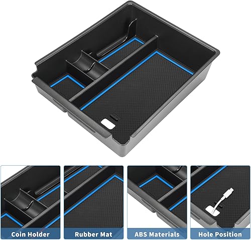 Miniatura 3 de POSAID Organizador de consola central para Hyundai Santa Cruz 2022 2023 2024, bandeja de reposabrazos de consola central para Hyundai Tucson NX4