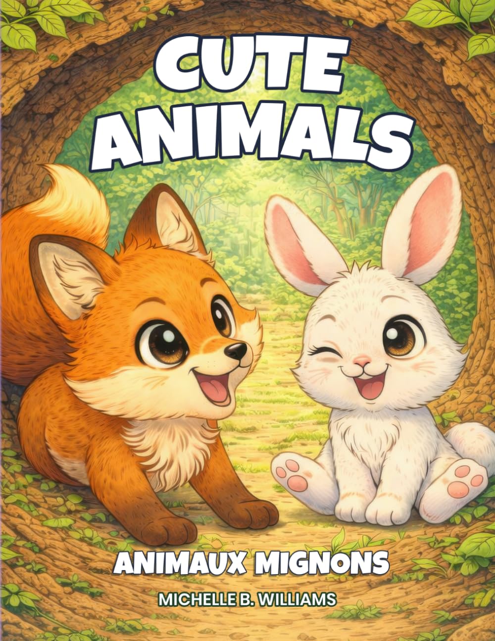 Cute Animals Coloring Book / Livre de coloriage d'animaux mignons