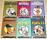  BILD COMIC-BIBLIOTHEK, 6 Stück - Lucky Luke, Werner, Popeye, Nick Knatterton, Spirou & Fantasio, Dedektiv Conan