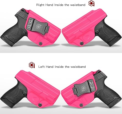 Miniatura 2 de Amberide IWB KYDEX Holster Fit Smith & Wesson M&P Shield Plus  M2.0  M1.0-9mm.40 S&W - 3.1" Barrel Pistol  Inside Waistband  Adjustable Cant  US