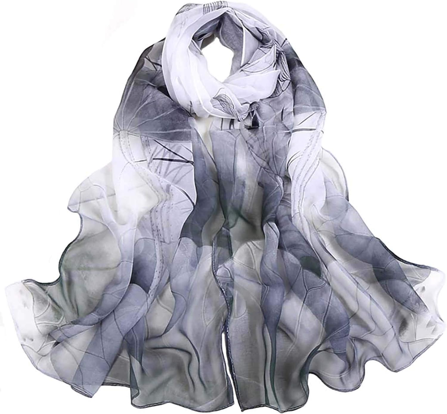 Scarfs for Women Lightweight Print Floral Pattern Scarf