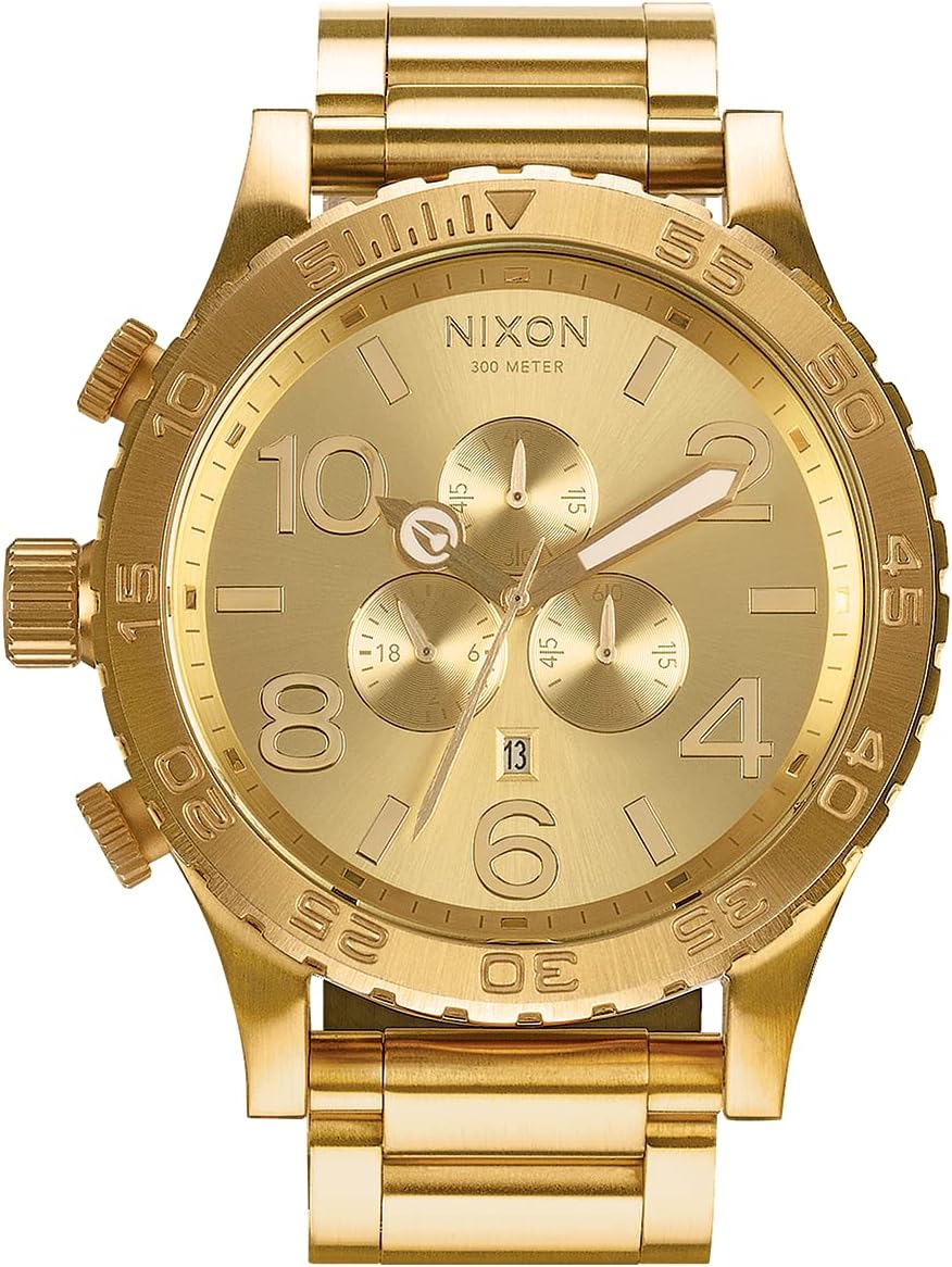 NIXON 51-30 Chrono A083 - 300m Water Resistant Men's Analog Fashion Watch (51mm Watch Face, 25mm Stainless Steel Band)