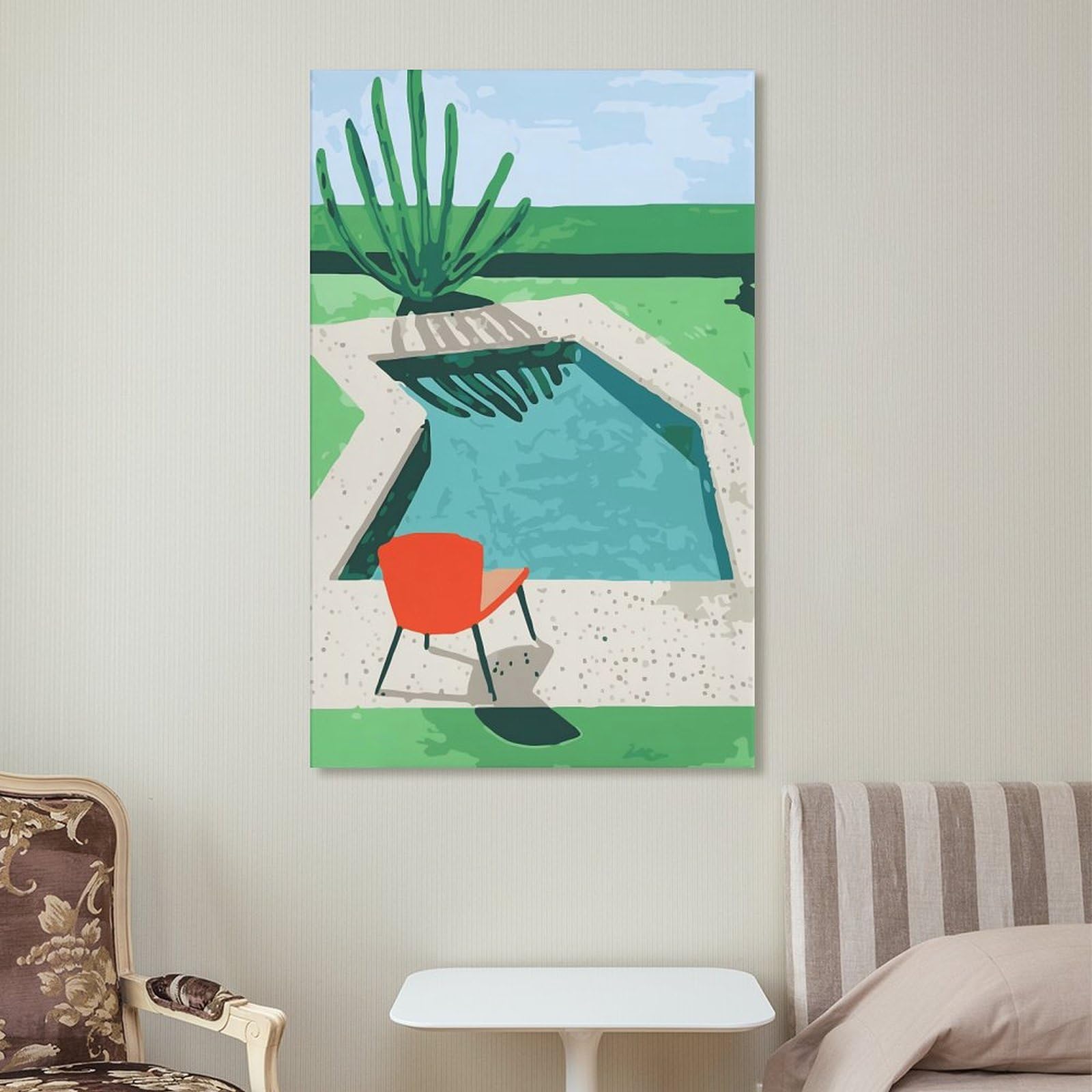 Amazon.co.jp: David Hockneyデイヴィッド・ホックニー 「プール」印刷