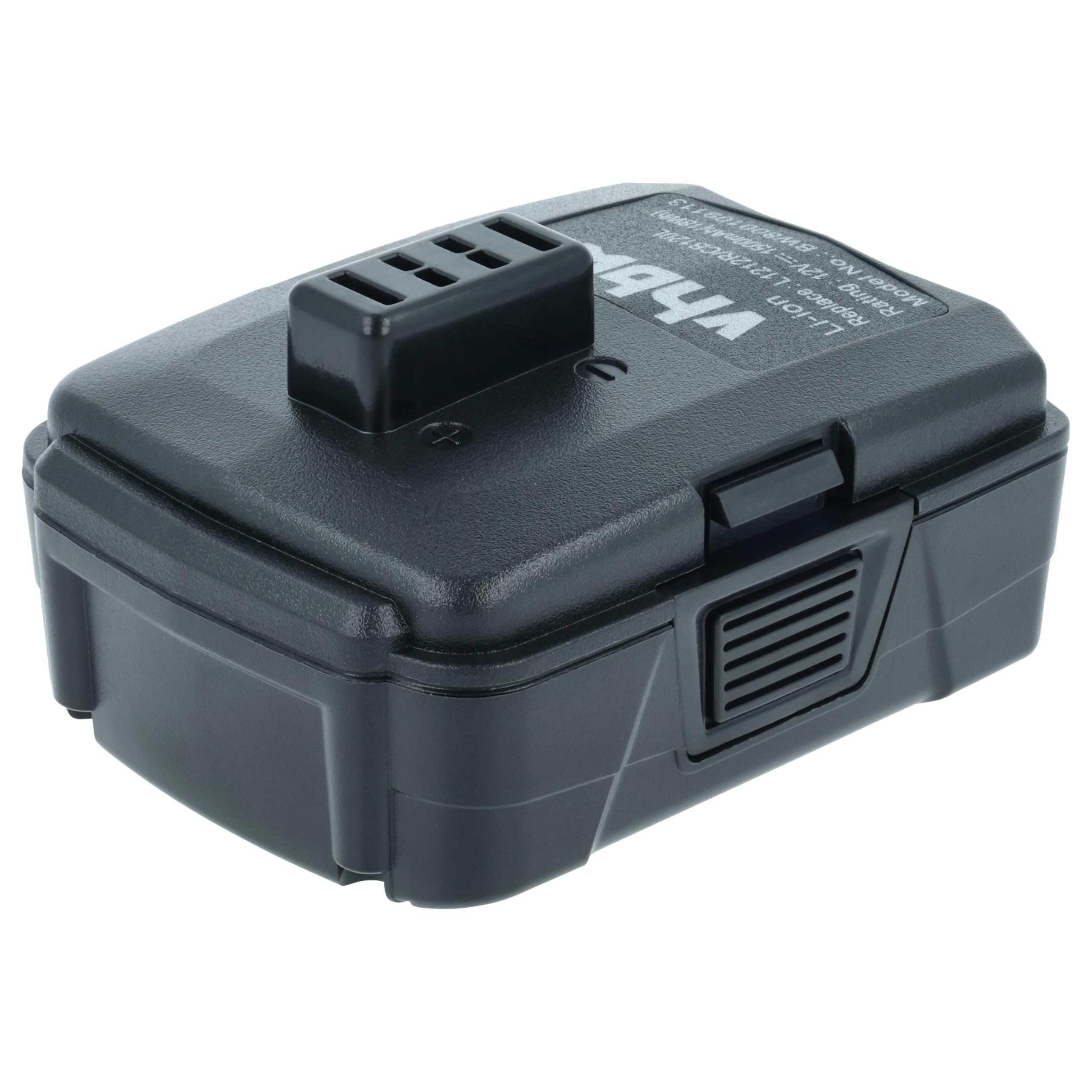 vhbw 2 x akumulator kompatybilny z Ryobi CK212DA, CAH120LK, CD100, BID-1201, CS-1201, CKF-120LM, narzędzie CR-1201 (1500 mAh, litowo-jonowy, 12 V)