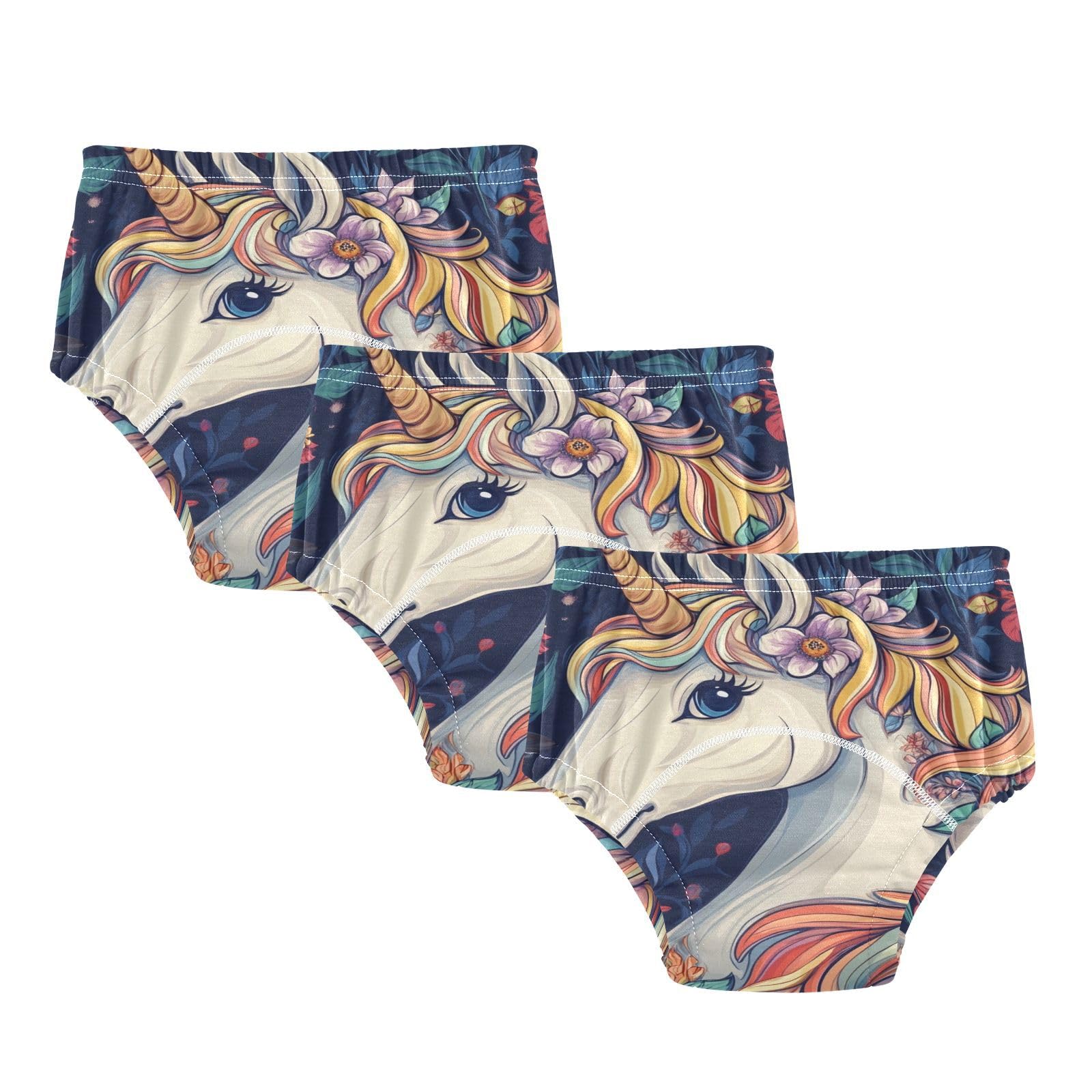 Coikll Cute Horse Toddler Training Underwear Waterproof Baby Pee Pants -4T