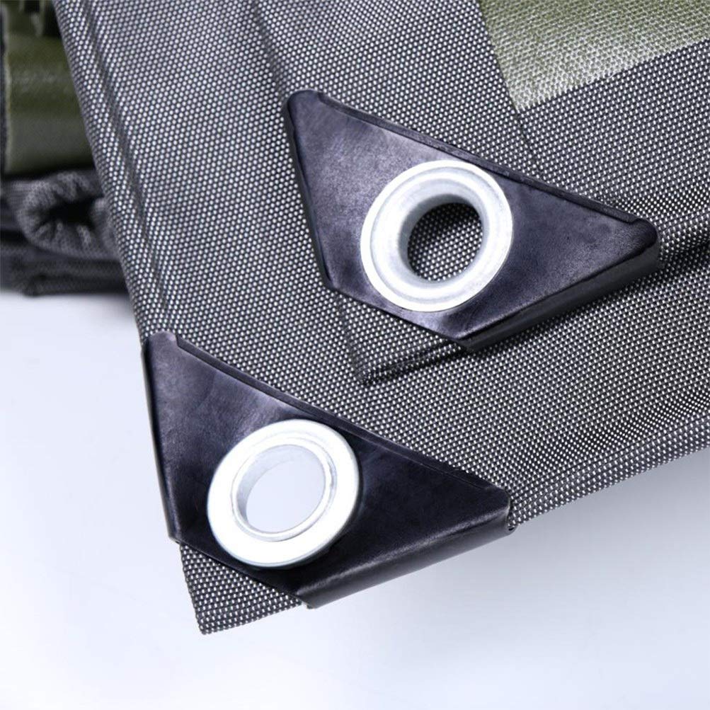 OKUOKA Teloni, Area di ombreggiatura della Tenda Green/HeavyDuty Heavy Duty Tarp Tent Canopy | Copertura per Tenda da Campeggio, Amaca, Piscina, Giardino, Auto, Moto (Color : A, Size : 6