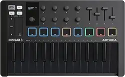 Teclado Controlador Arturia Minilab Mk3 Preto