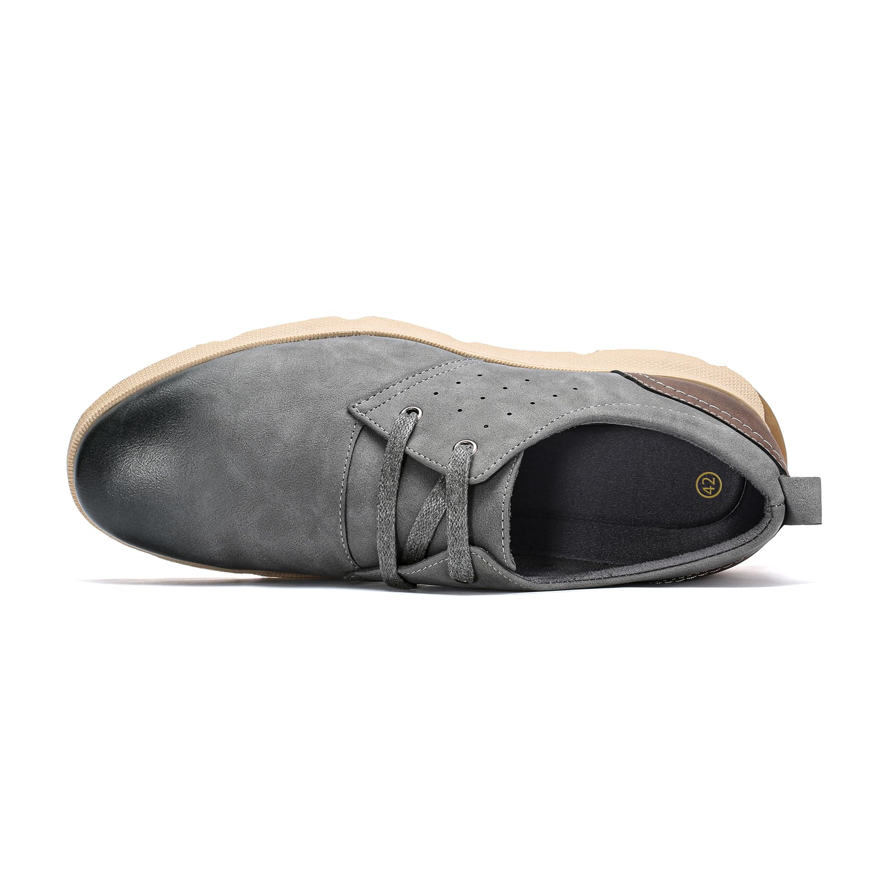 Allthemen Scarpe Casual Uomo Basse Oxford in Pelle PU Leggere Stringate Derby Mocassini Scarpe per Business Office