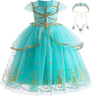 Princess Costume for Girls Princess Dress Birthday Party Halloween Costume Cosplay Dress up for Little Girls - Buy now