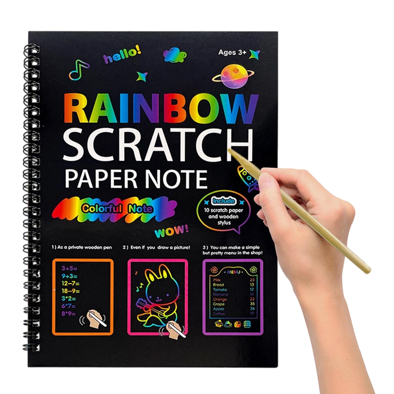 Scratch Notes,Coloring Book | Magic Scratch Game Craft Supplies,for Students Boys Girls Kindergarten Plane Classroom Car Home Playroom Party Children's Day