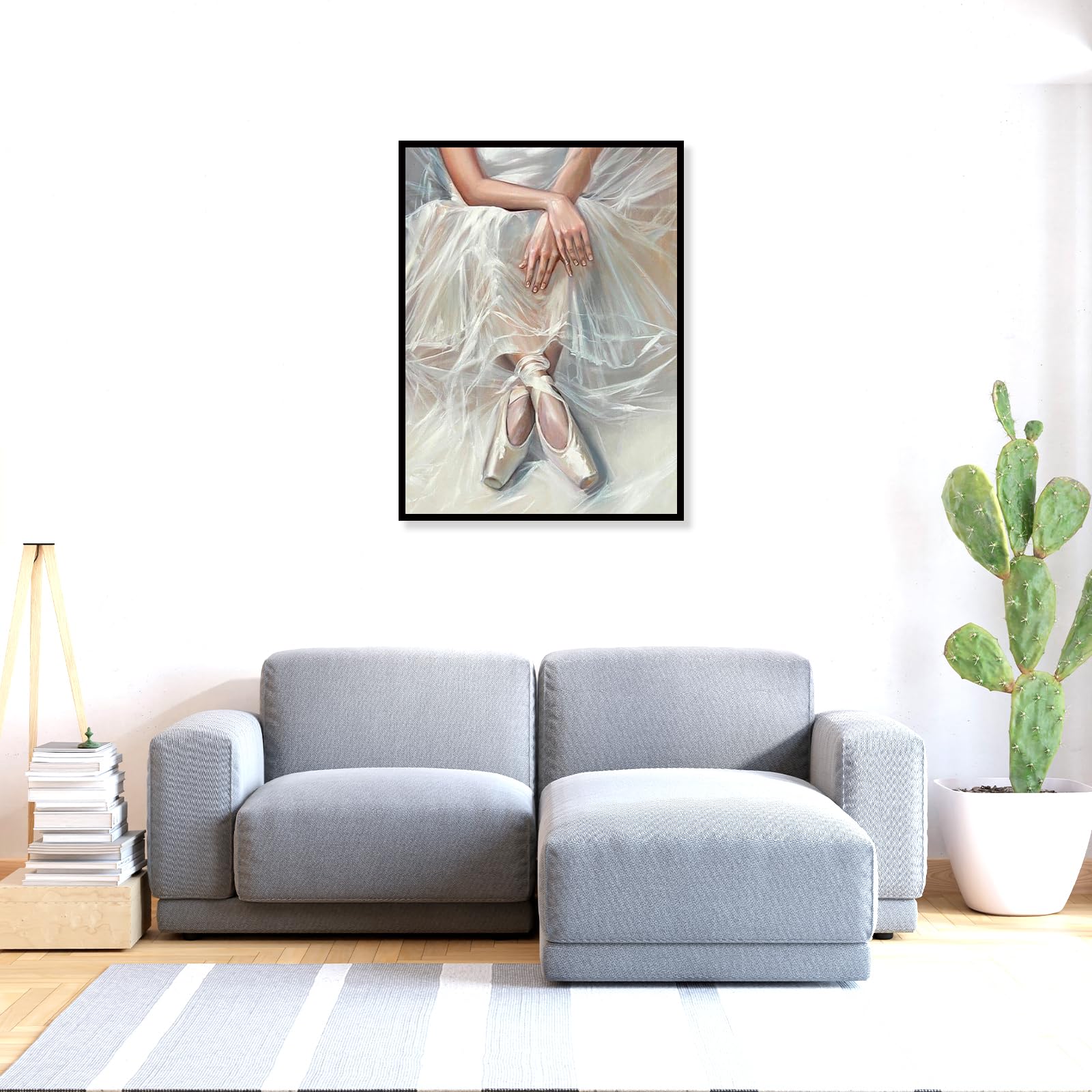 SHEGZHUC Diamond Painting Ballet Dancer for Adults, 30 x 40 cm, Painting by Numbers Ballet Dancer, Diamond Painting for Children, Girls, Photo, Beauty