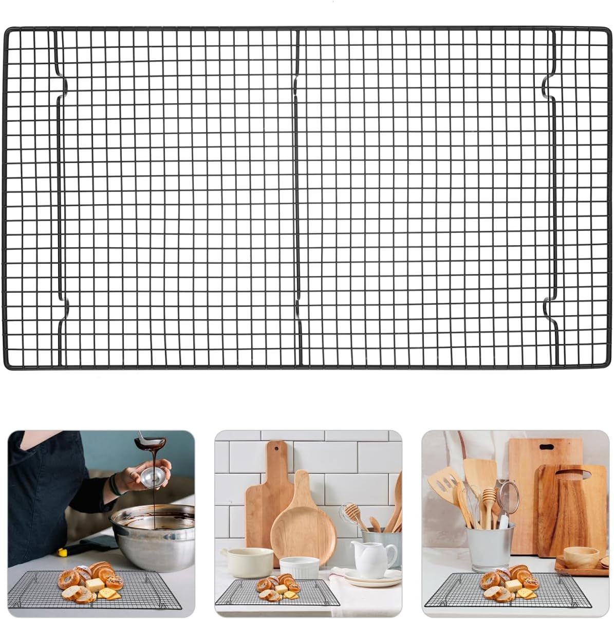 Sturdy Stainless Steel Baking Cooling Rack Wire Rack for Cooking Nonstick Cookie Wire