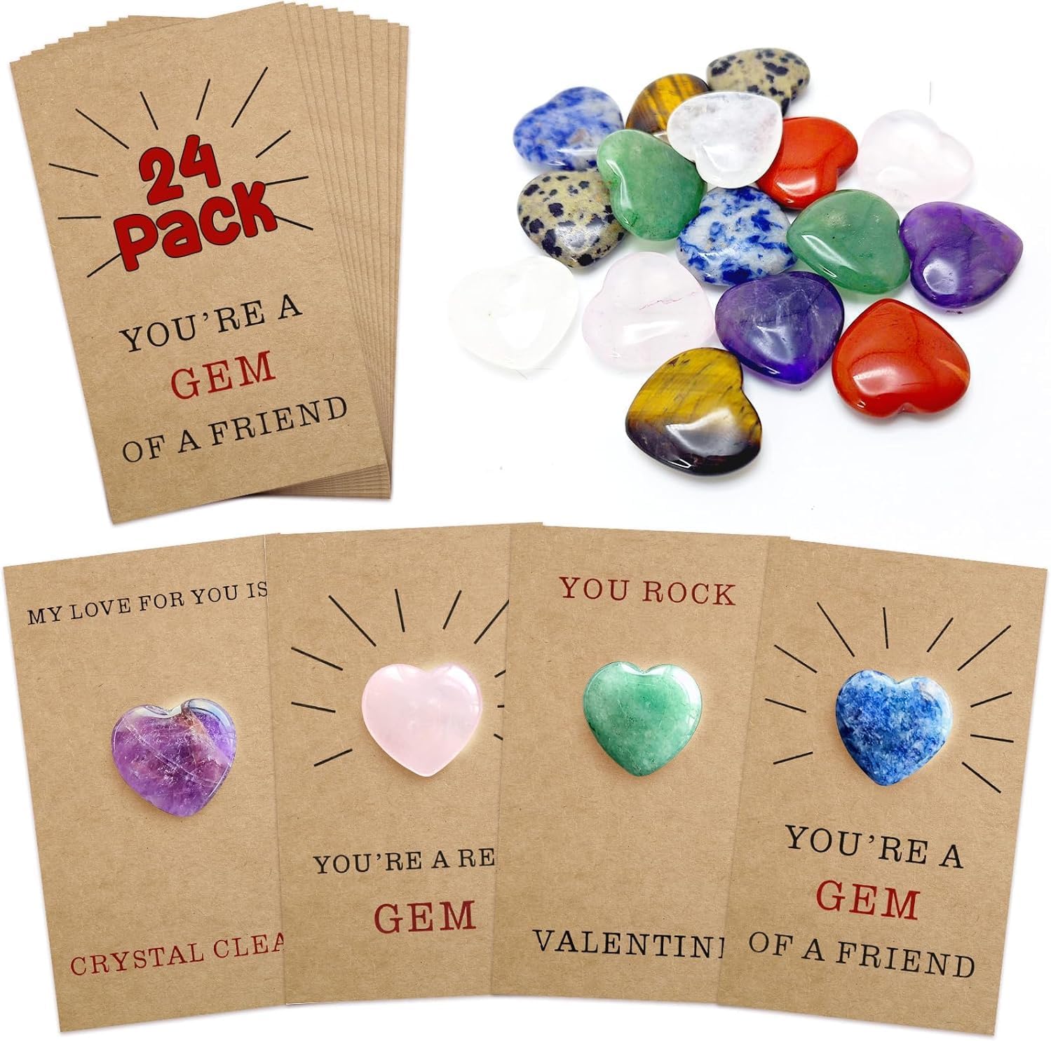 Amazon.com: Valentines Day Gifts for Kids - Valentines Cards with Heart ...