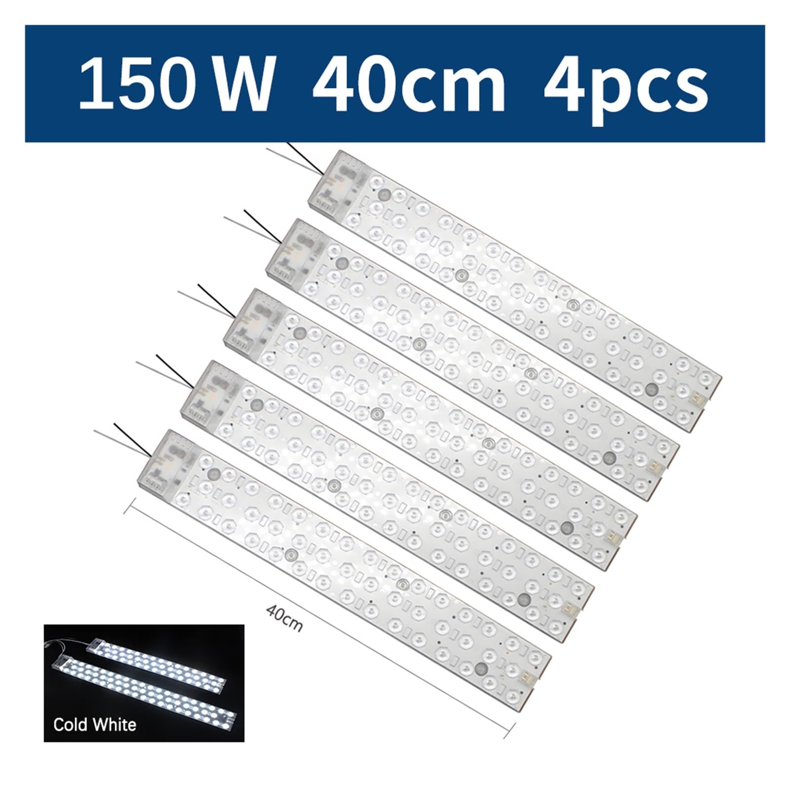 Modulleiste 220 V Deckenleuchte LED-Panel 30 W 36 W Ersatz-Lichtleiste 40 cm 50 cm for Wohnzimmer Schlafzimmer(40cm 5pcs 150W)
