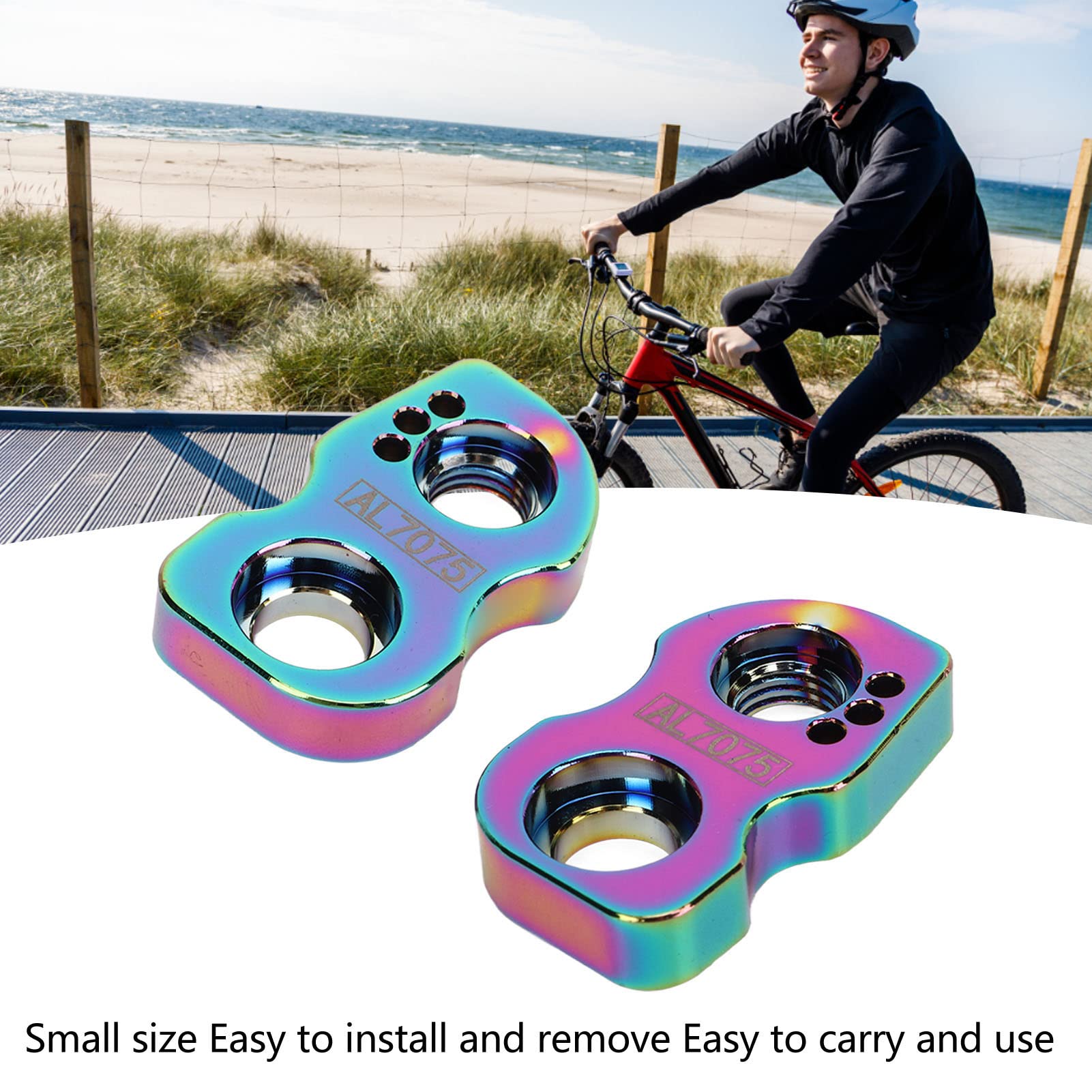 lvifloae Bike V Brake Extension Convert Seat Aluminum Alloy V Brake Extend Converter Set for Front Fork Bike Frame 406 to 451 Wheelset Conversion Adapter Set with Screws Colorful 58g