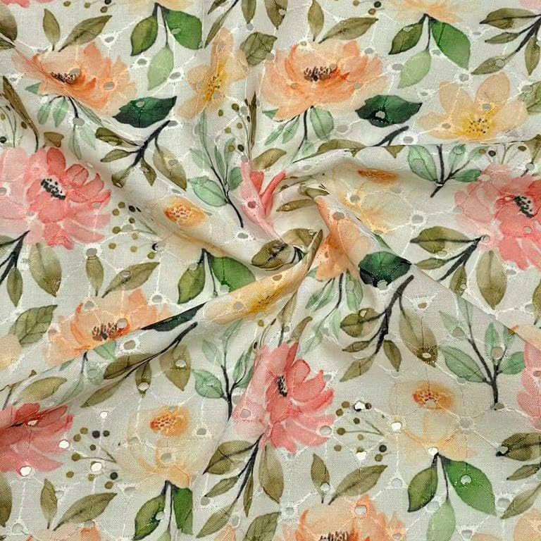 DINESHIMPEX RICH PEOPLE FOR RICH QUALITY Women's Cotton Digital Printed Fabric Material 3 Meter