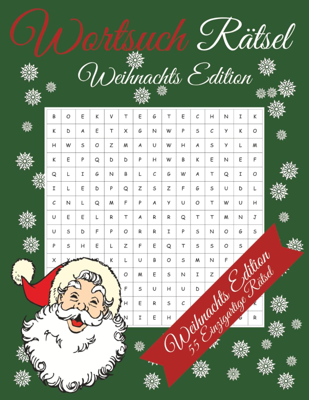 Wortsuch Rätsel Weihnachts Edition: 55 Einzigartige Rätsel | Für Entspannung, Stressabbau, Zeitvertreib und Mehr