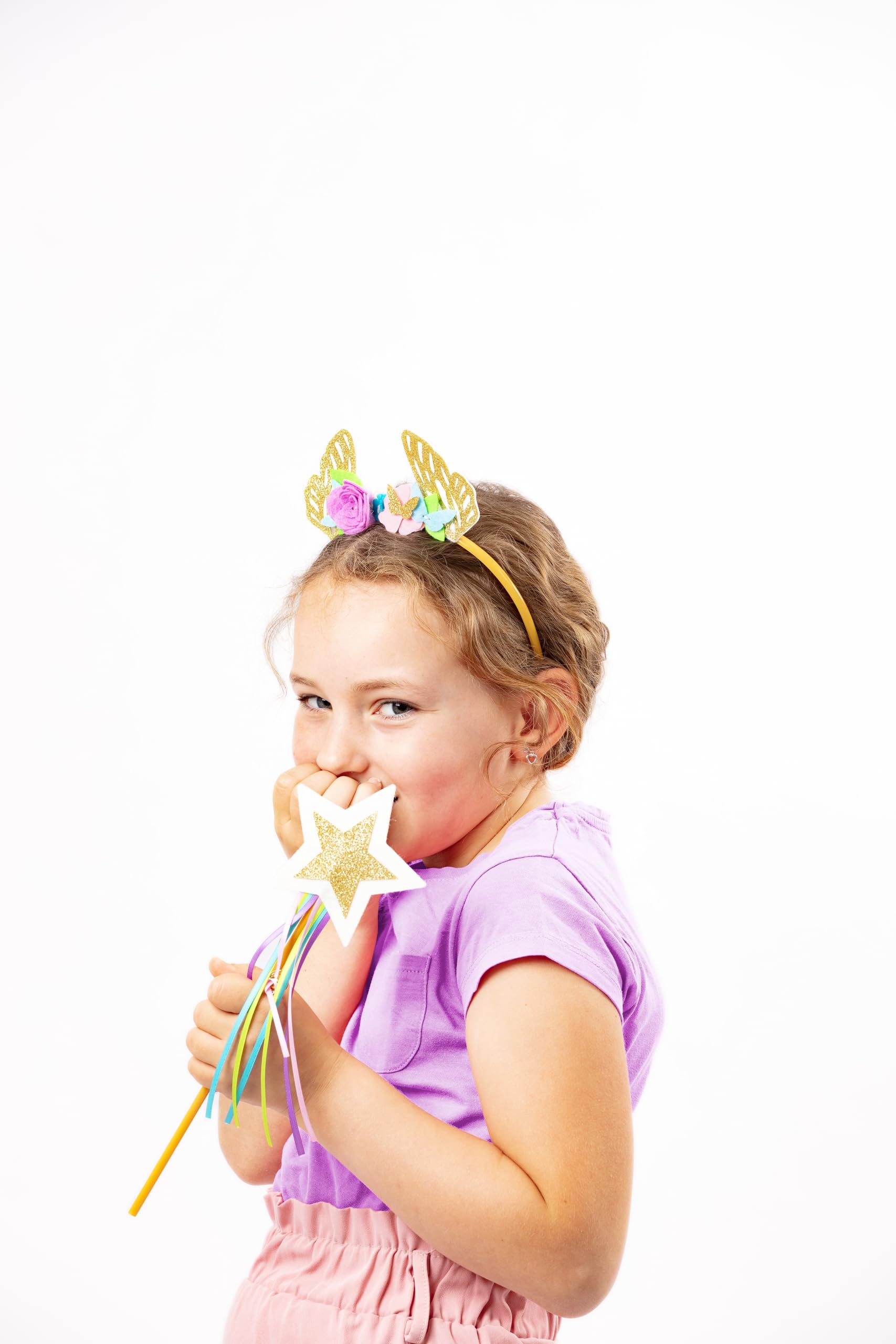 MY MANDARINE KC179C, Children's Creative Sewing kit, Couz'in Accessories, Disguise kit, from Age 6, Fairy Theme - Image 3