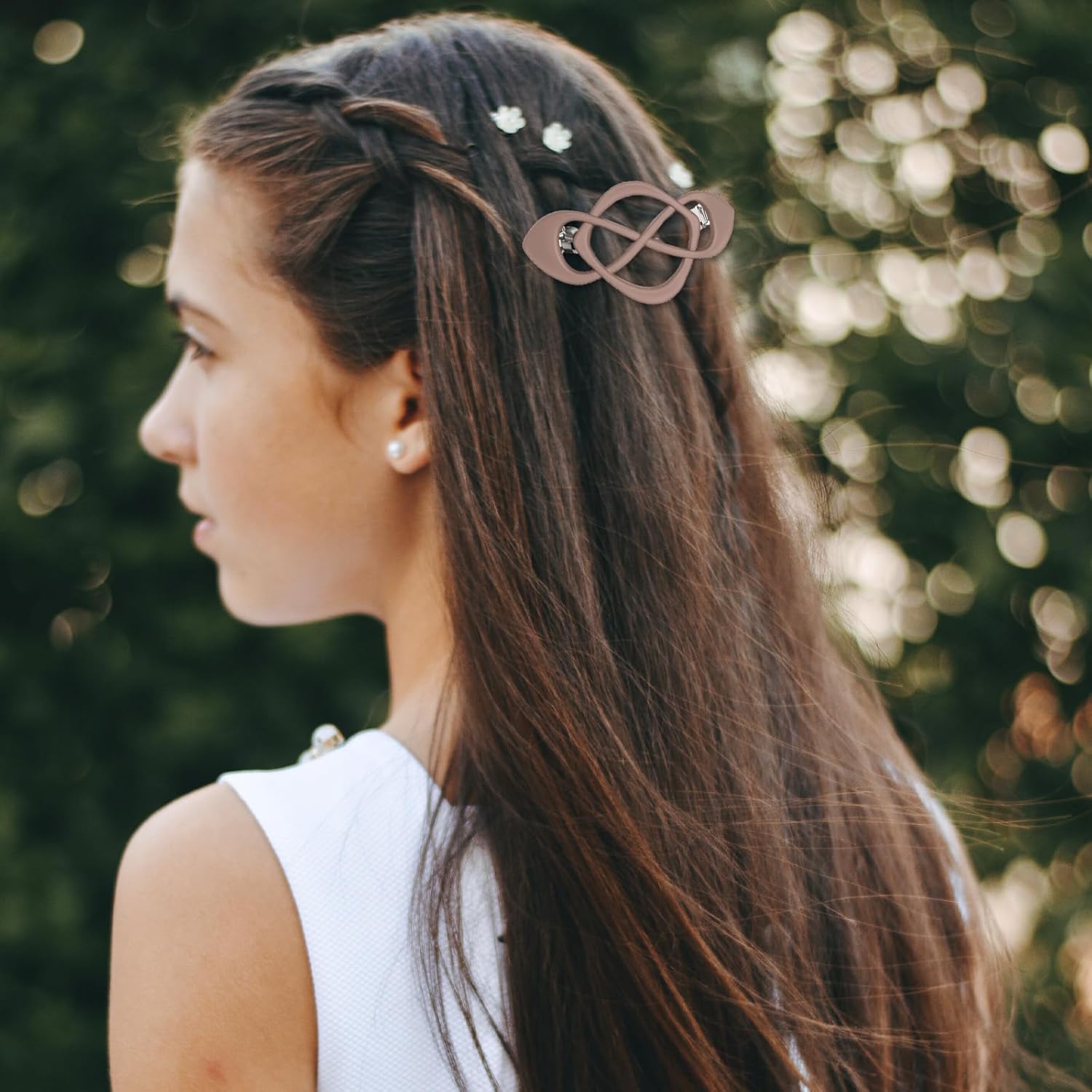 4 Pcs French Hair Barrettes Vintage Snap Clips Hair Accessories Bun Ponytail Holder Strong Hold Grip Closure Hairpin for Women Girls Thick Thin Hair - Image 5