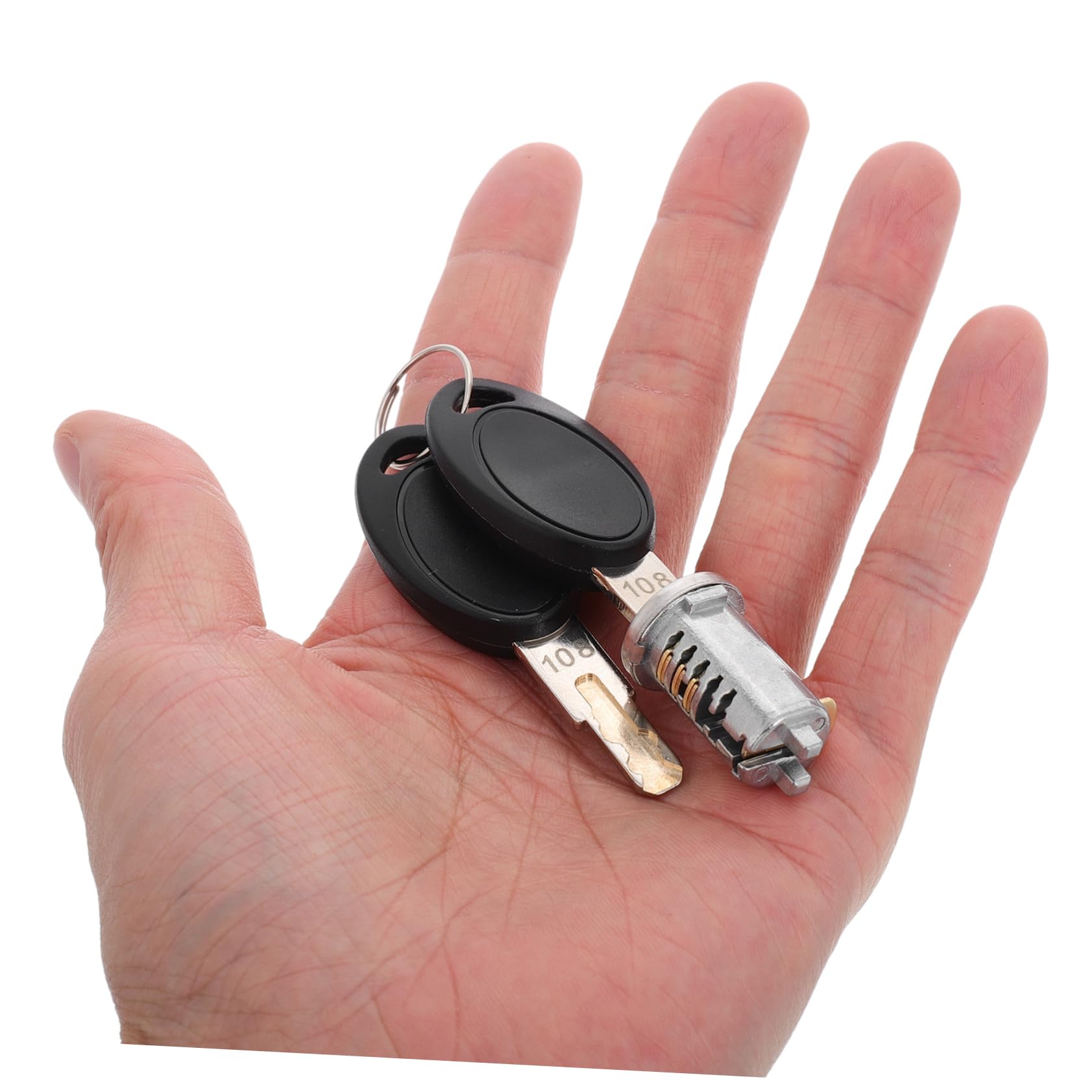 iplusmile Cilindro Serratura per Porta Camper e Sportello Bagagli, in Lega di Zinco Argento, Affidabile e Facile da Installare, per Viaggio e Campeggio
