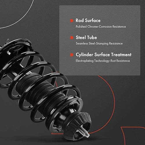 Miniatura 5 de A-Premium Par delantero (2) Conjunto completo de amortiguador y muelle helicoidal compatible con Chevrolet Aveo 04-12, Aveo5 06-11 y Pontiac G3