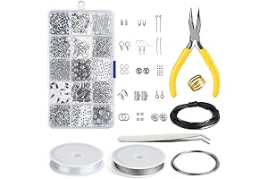 KUUQA Jewelry Findings Starter Kit for Creative Jewelry Making