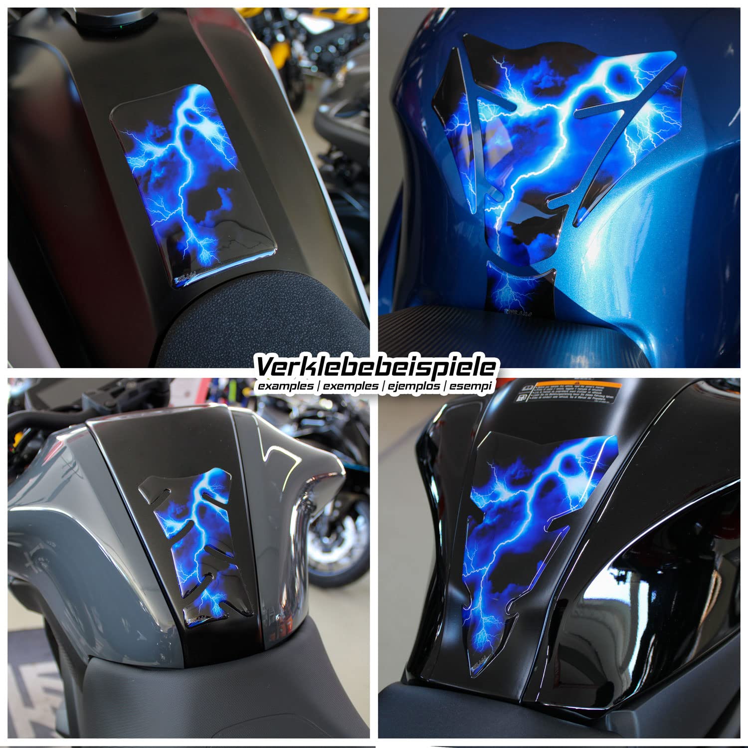 PROFILO BLU BORDO ADESIVO RUOTE CERCHI MOTO SCOOTER PER SUZUKI V- STROM 1050 eBa