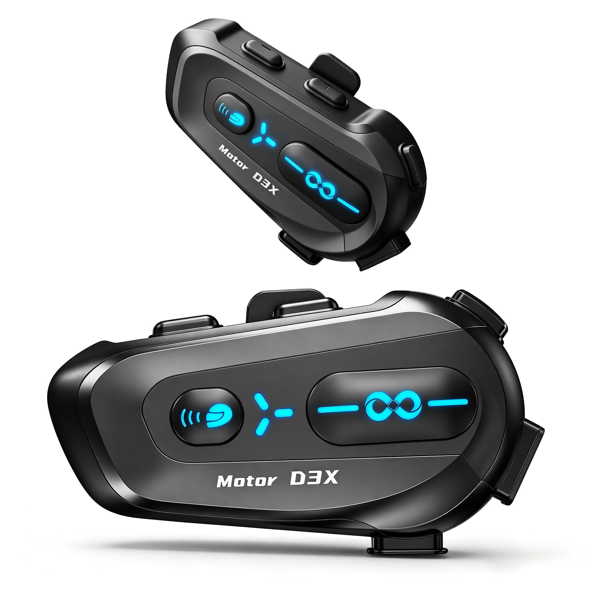 2 Pezzi Interfono Moto Bluetooth Casco Moto Auricolare Casco Moto