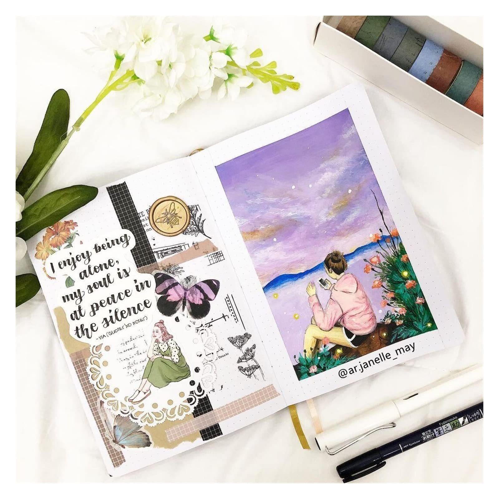 18 0gsm Journal tratteggiato Pu PARTEBOOTTO CHOTEBBITTO CHE CETTURA CHE IN CETTURA 160 PAGINE Misteriose Blossom Butterfly (Color : A5, Size : 180gsm bamboo paper)