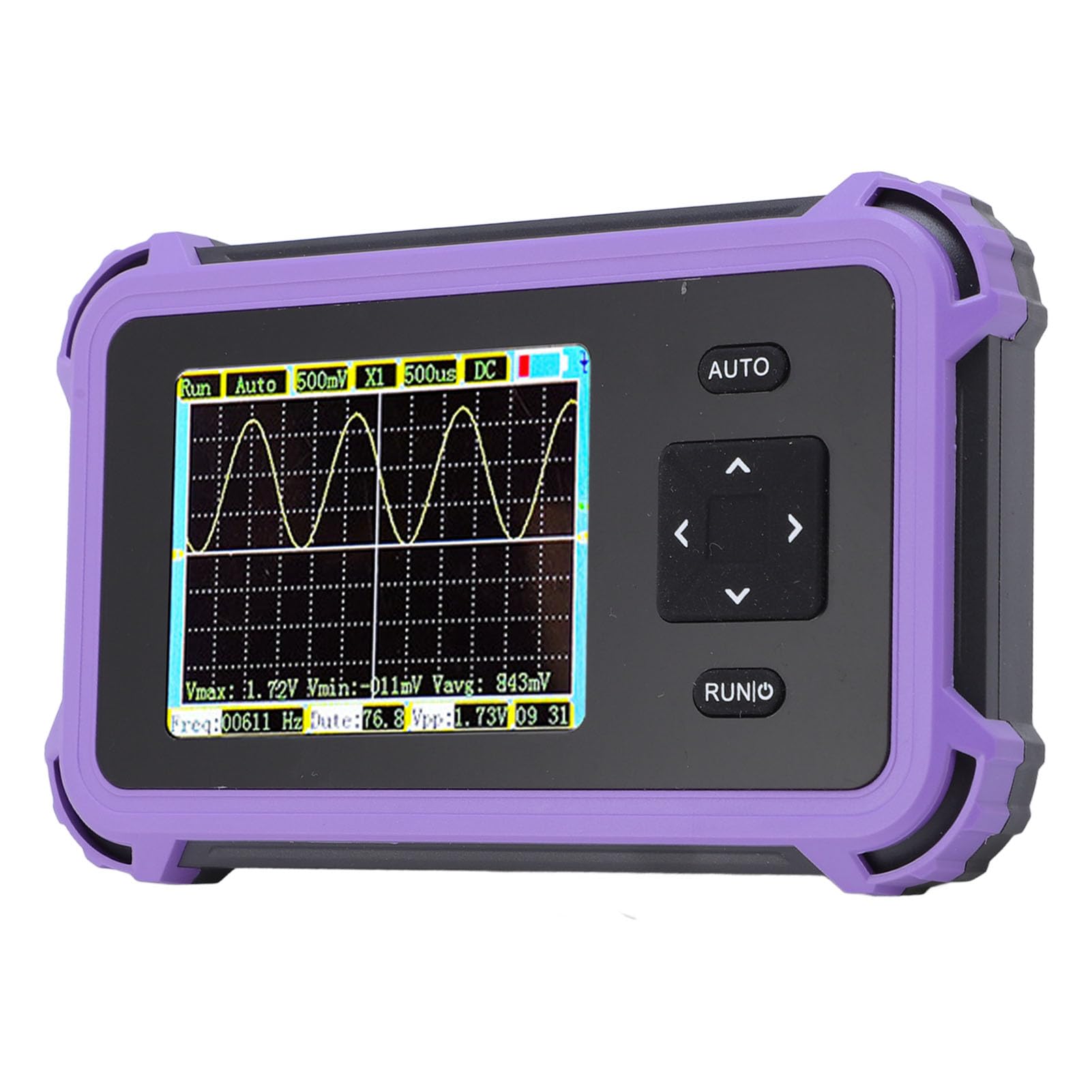Oscilloscopio Portatile, Mini Oscilloscopio Digitale Portatile, Alta Frequenza di Campionamento, Larghezza di Banda 1 MHz Tester Audios per Diagnostica Riparazione Auto