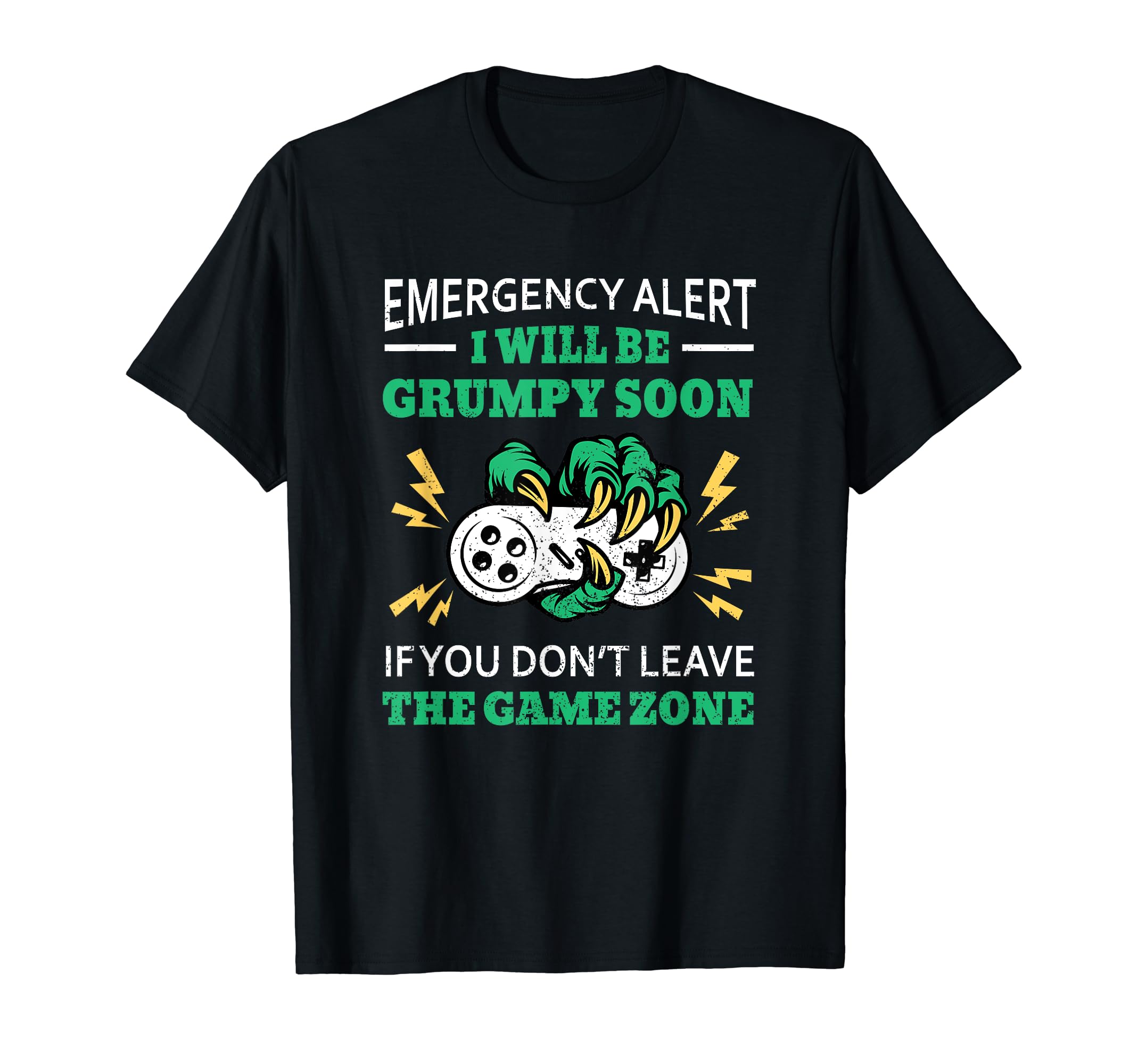 Alert Grumpy Gamer Video Gaming Humor ControllerAlert Grumpy Video Gaming Humor Controller Grouchy Gamers T-Shirt