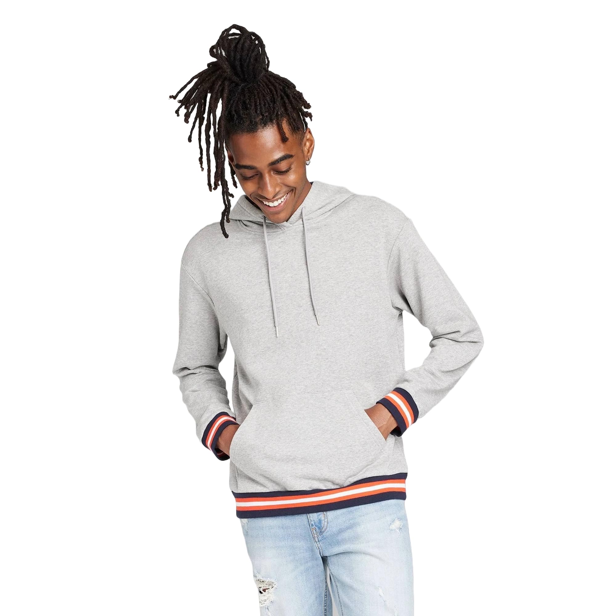Men's Fleece Hoodie Sweatshirt - (Gray, XSmall)