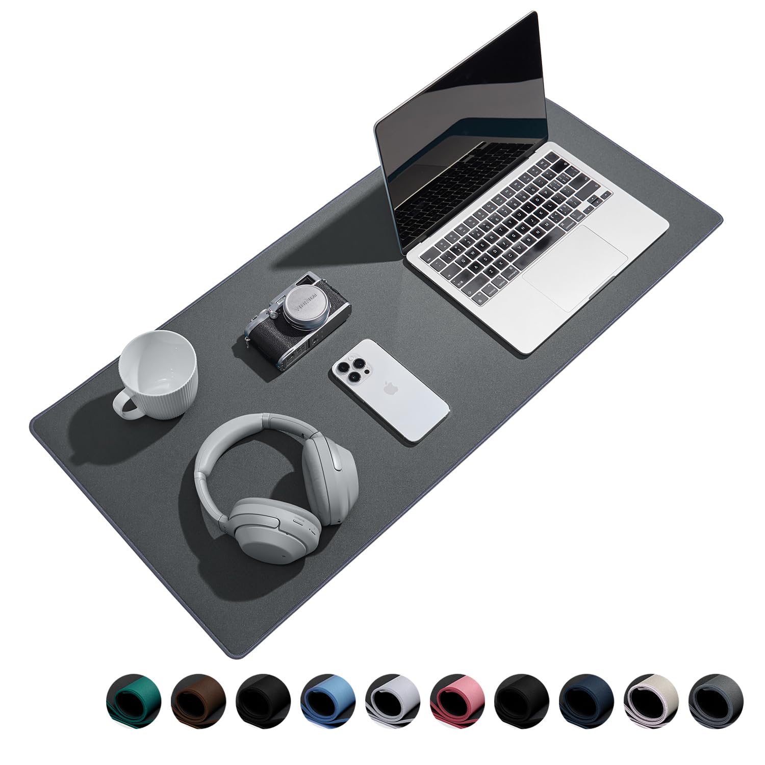 Reniteco Waterproof Large Office & Gaming Mouse Pad, 31.5" x 11.8" x 0.12" | Anti-Fray Stitched Edges, Premium Textured Surface, Non-Slip Rubber Base, Water and Stain Resistant Protection