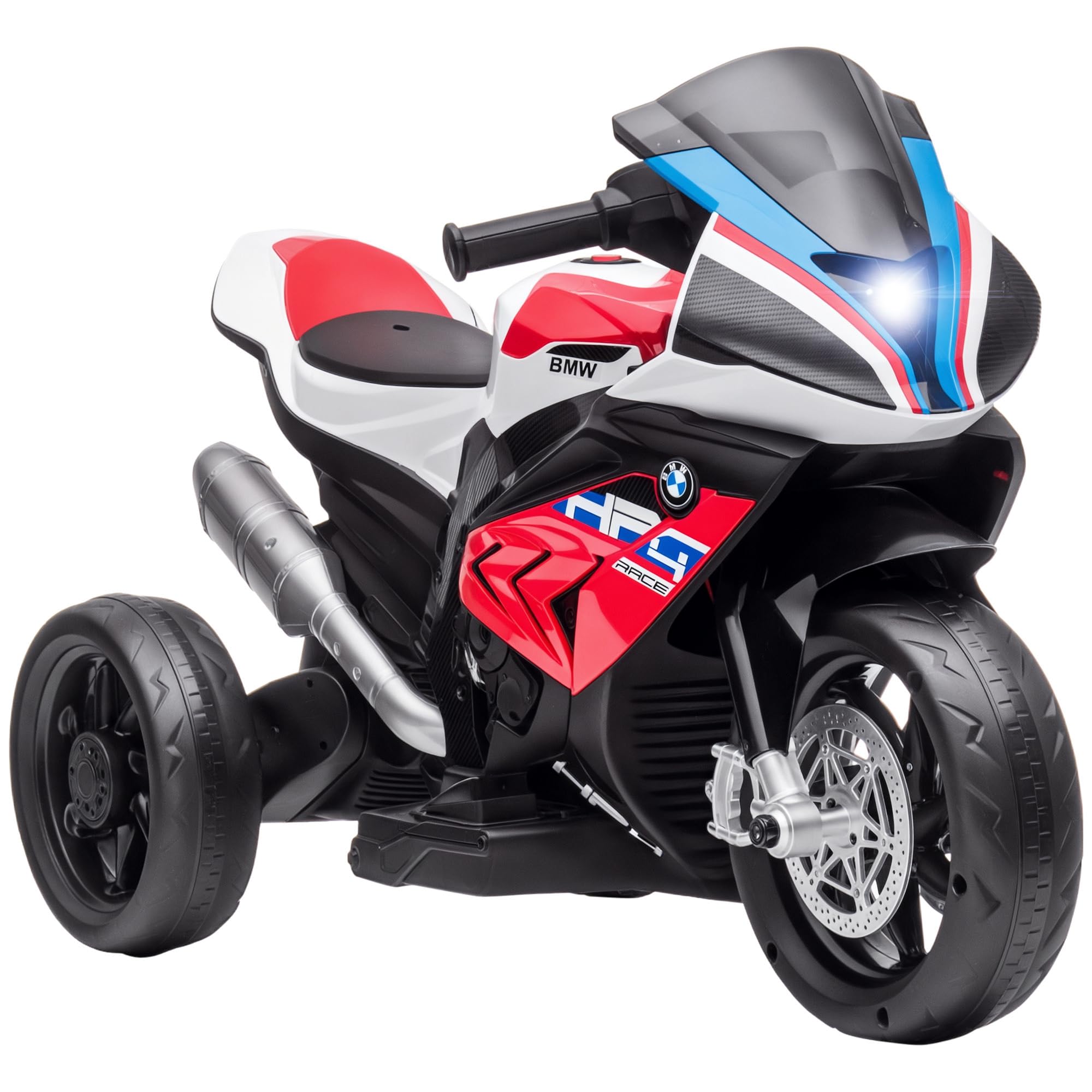 HOMCOM Elektro-Kindermotorrad mit USB, 2,5 km/h, 3 Musikmodi – ab ca. 18 Monaten nutzbar