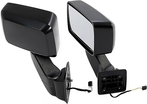Miniatura 6 de HECASA Par de espejos eléctricos compatibles con Hummer H3 H3T 2007-2010, repuesto para espejos retrovisores eléctricos 20836083 20836084, color