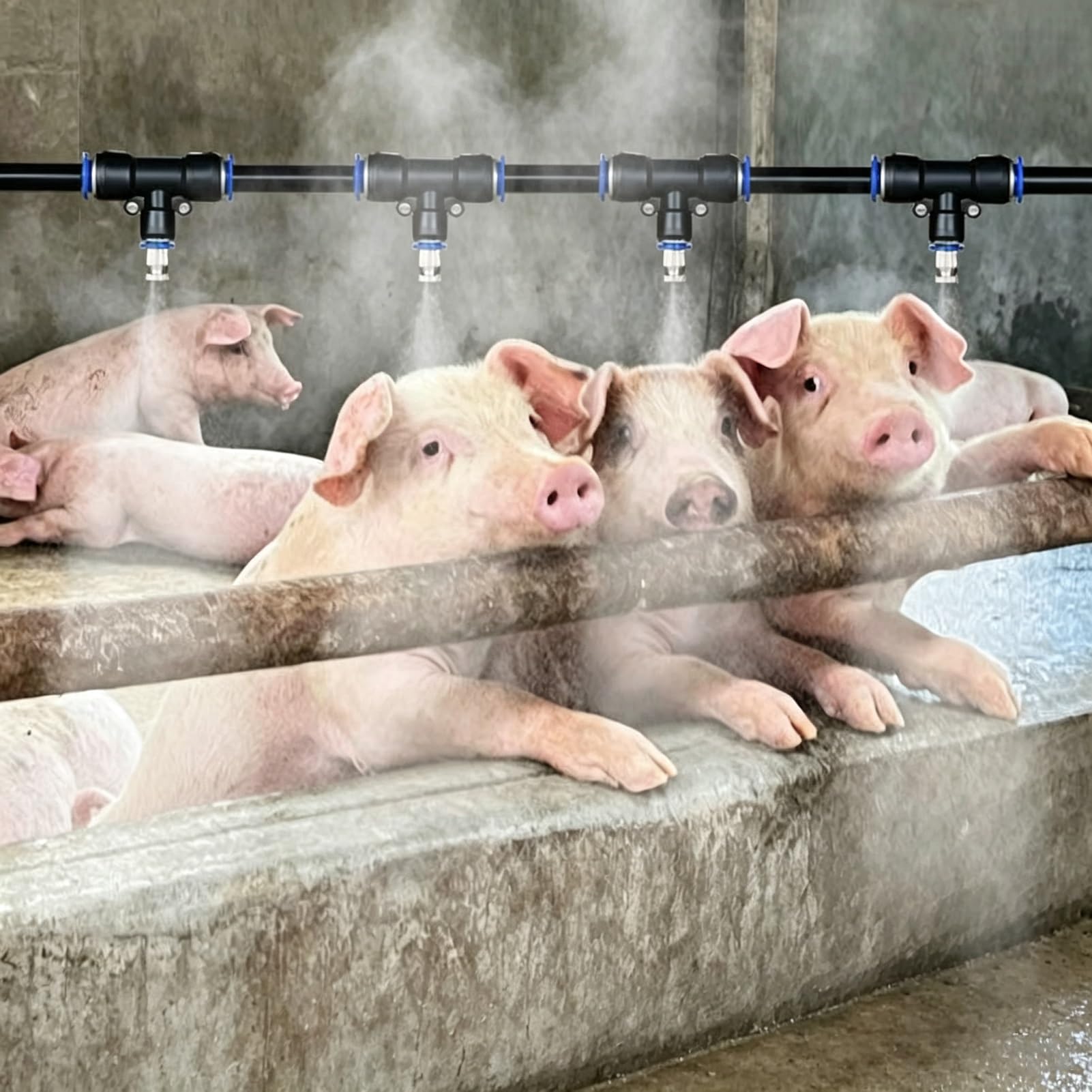 Sistema de Riego por Goteo Kit de Pulverización para Refrigeración de Ganado