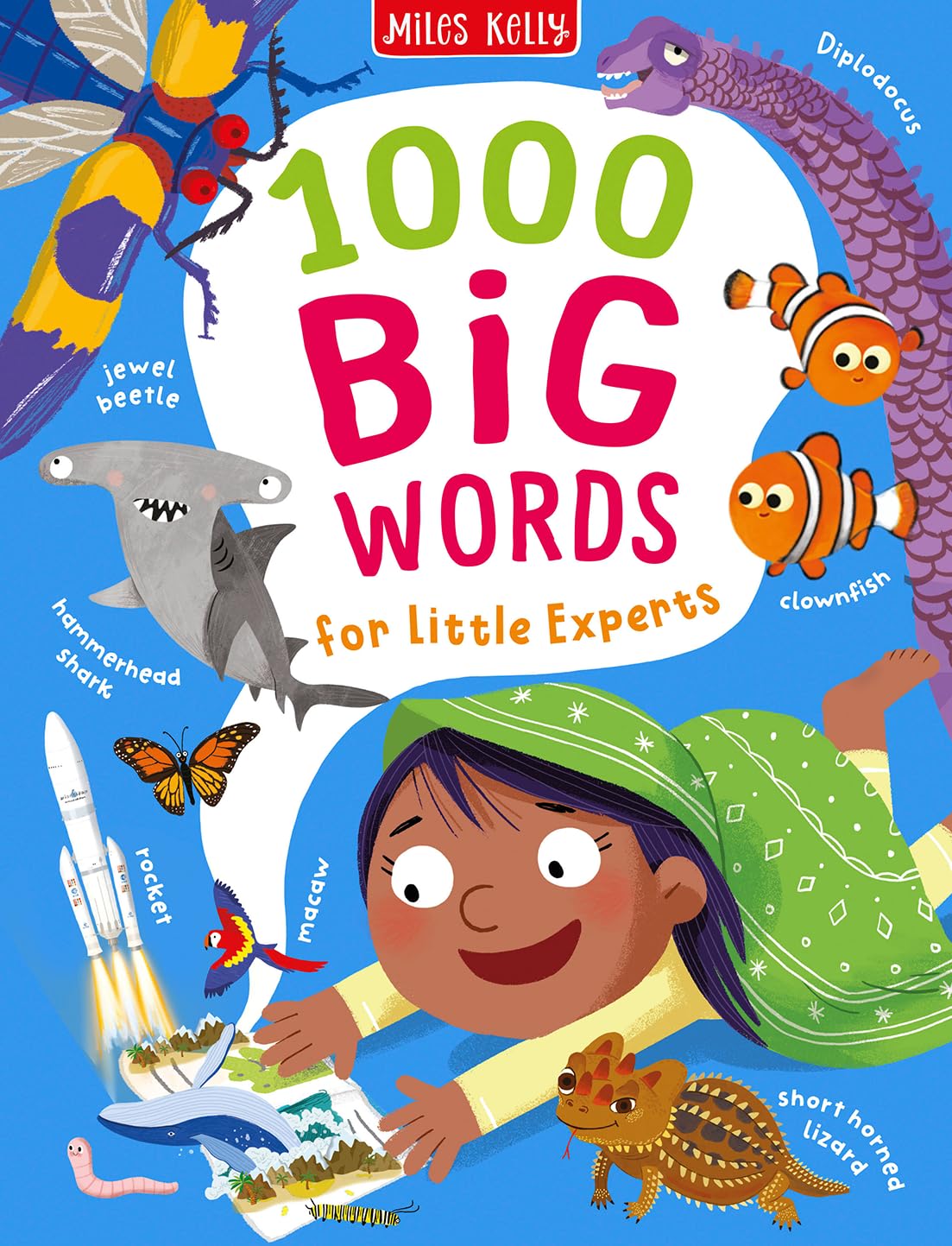 1000 BIG WORDS_BIG WORDS FO HB by Miles Kelly (Hardback Book)