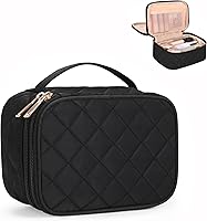 Vista 1 de Bolsa de maquillaje portátil para mujeres para viajar, 01-Negro