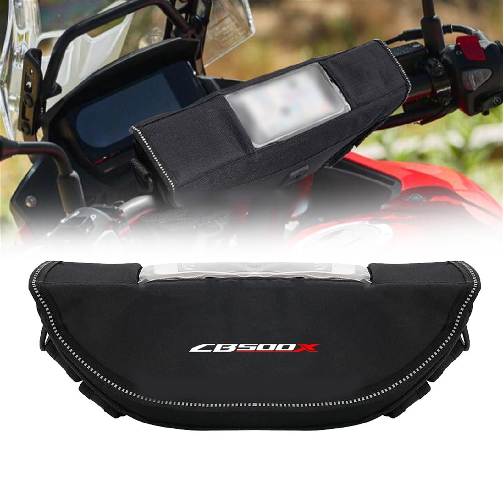 Sac guidon étanche Honda CB500X résout le manque de rangement pour GPS moto