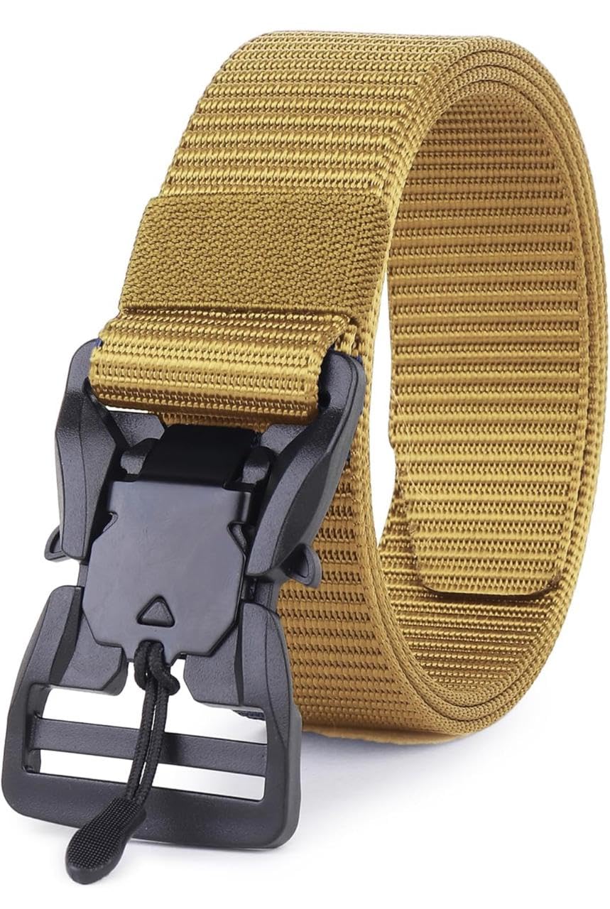 jettream Nylon Tactical Belt, Military Style Webbing with Quick-Release alloy magnetic Buckle belt for men-picture-46