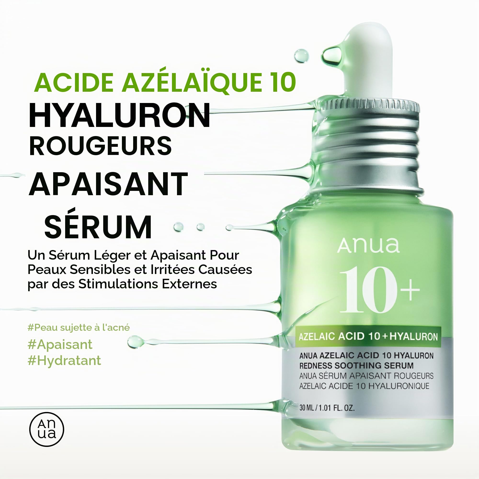 Anua Ultimate Spot Duo, Niacinamide 10 + TXA 4 Serum & Azelaic Acid 10 Hyaluron Redness Soothing Serum, Early & Post Spot Care, Skin Clarifying, Natural Color, Korean Skincare Set
