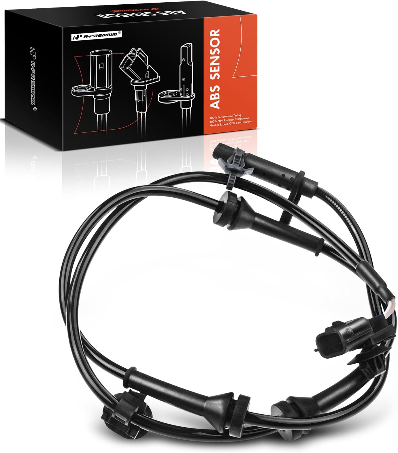 Rear Left/Right ABS Wheel Speed Sensor Compatible with Nissan - Altima 2014-2018, Maxima 2016-2020 - Rear Driver or Passenger Side, Replace# 47900-3TA2A, 47900-3TA0A