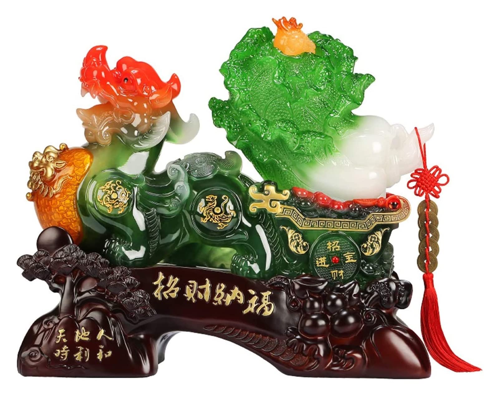 Estatuas de resina Feng Shui RLKHXBS para decoración de mesa y recepción 8