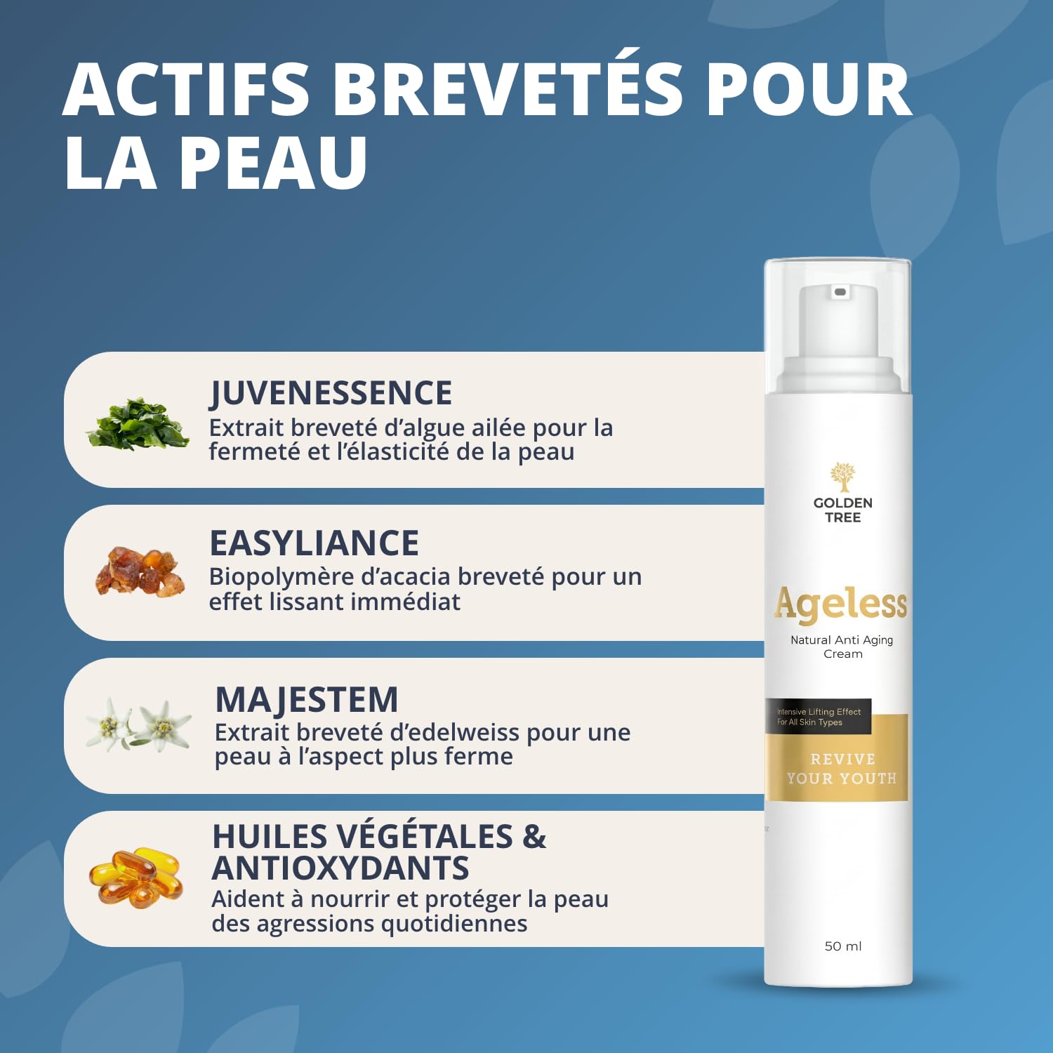 Golden Tree Ageless Crème Anti-Ride, 50 ml