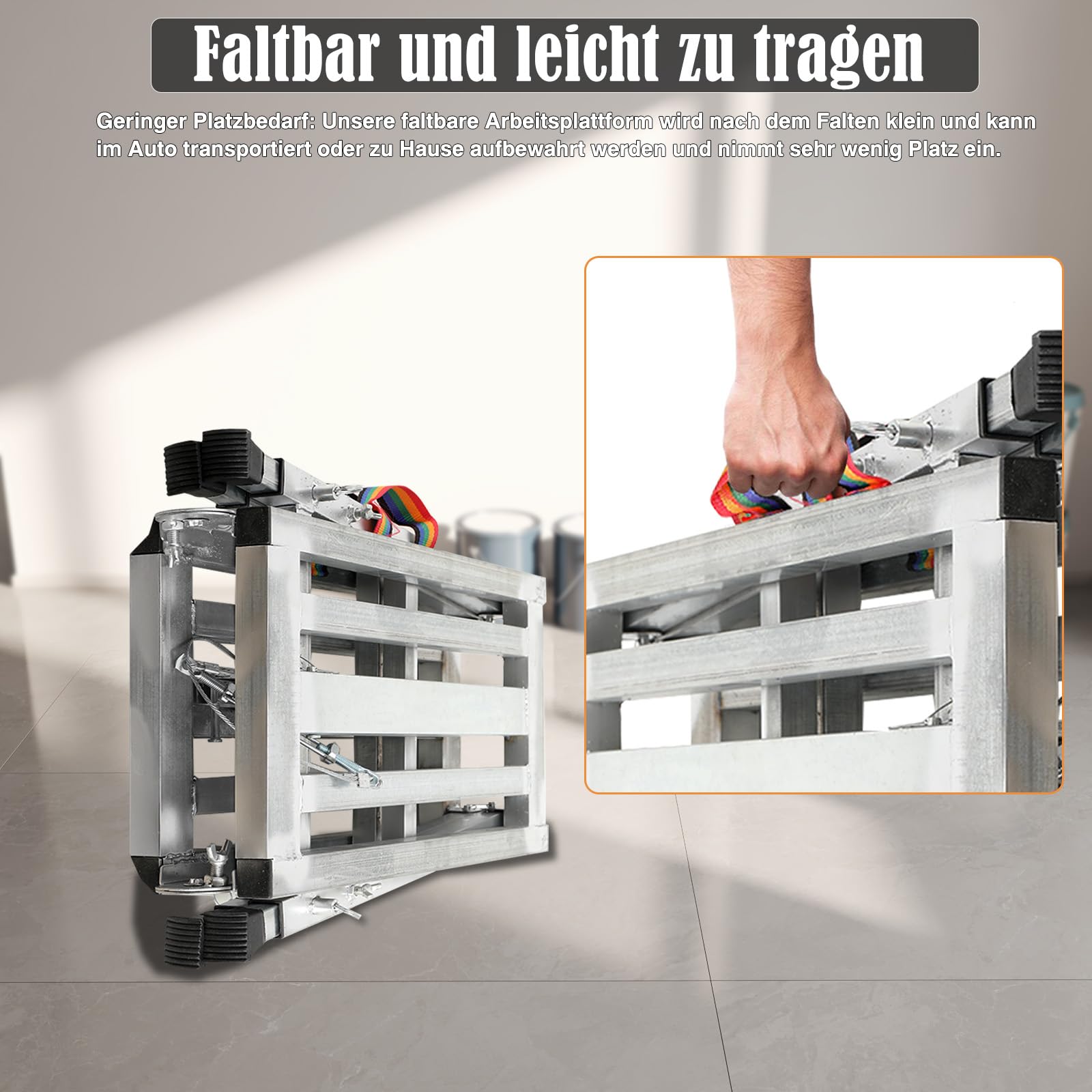 Arbeitsplattform Arbeitsbühne, Klappbare Stufenleiter Leitergerüst