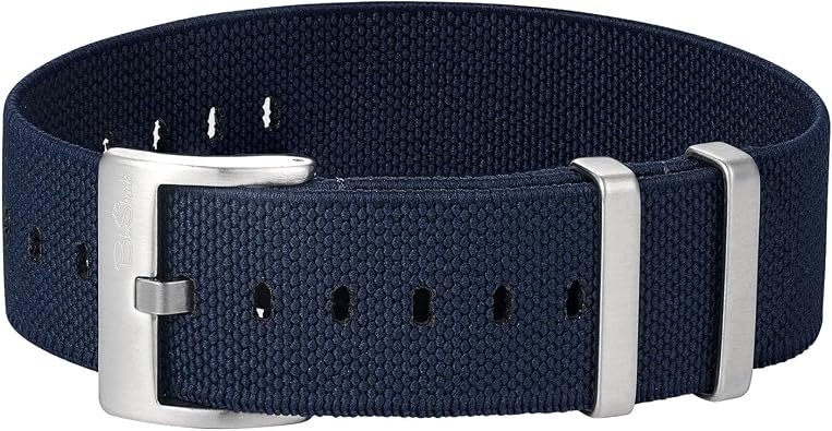 Pajama Elastic Nylon Watch Bands Multiple Sizes and Colors | Stretchy Single-pass Watch Strap for Men & Women, Low-profile and Comfortable Fit, Premium Hardware and Sliding Keeper