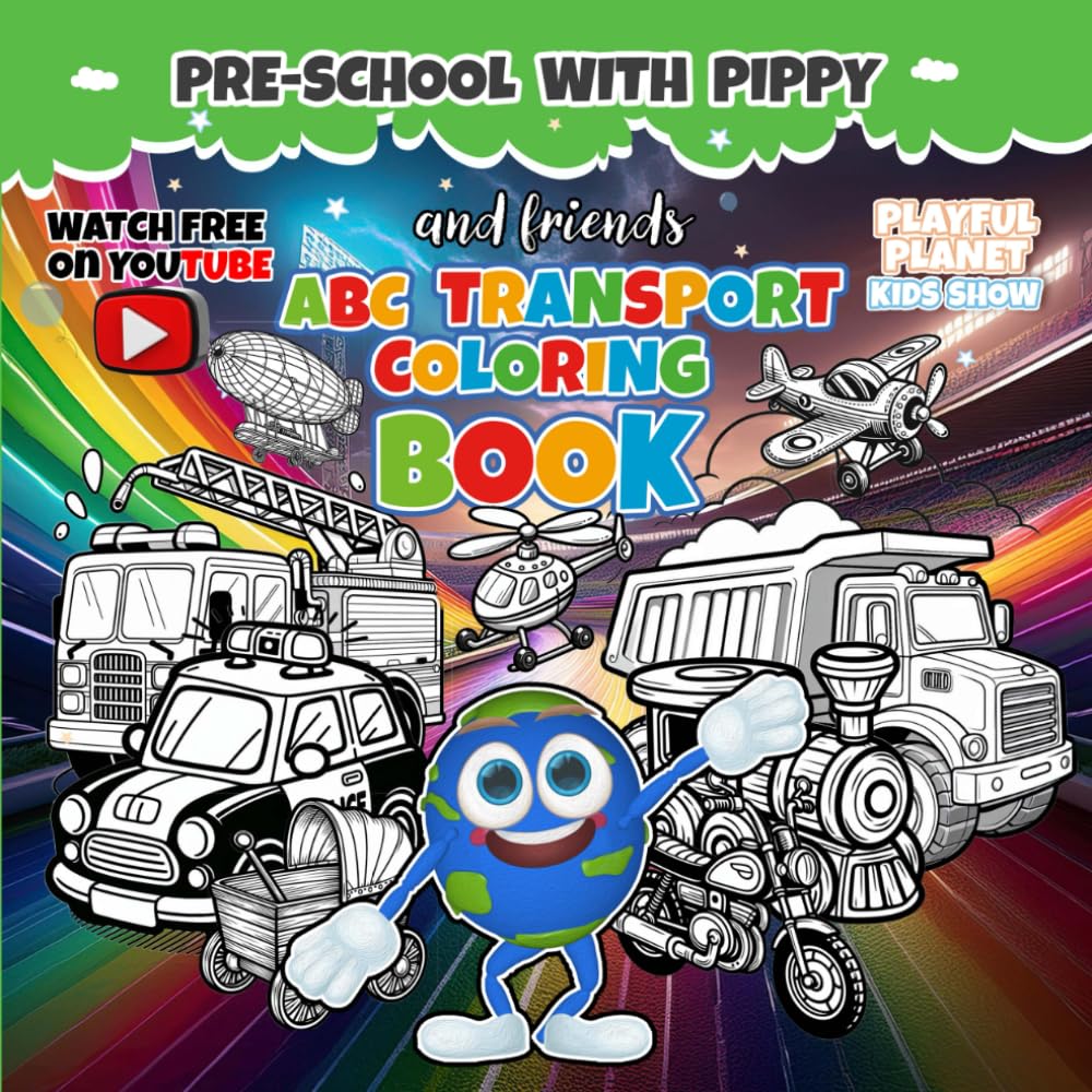 ABC Transport Coloring Book