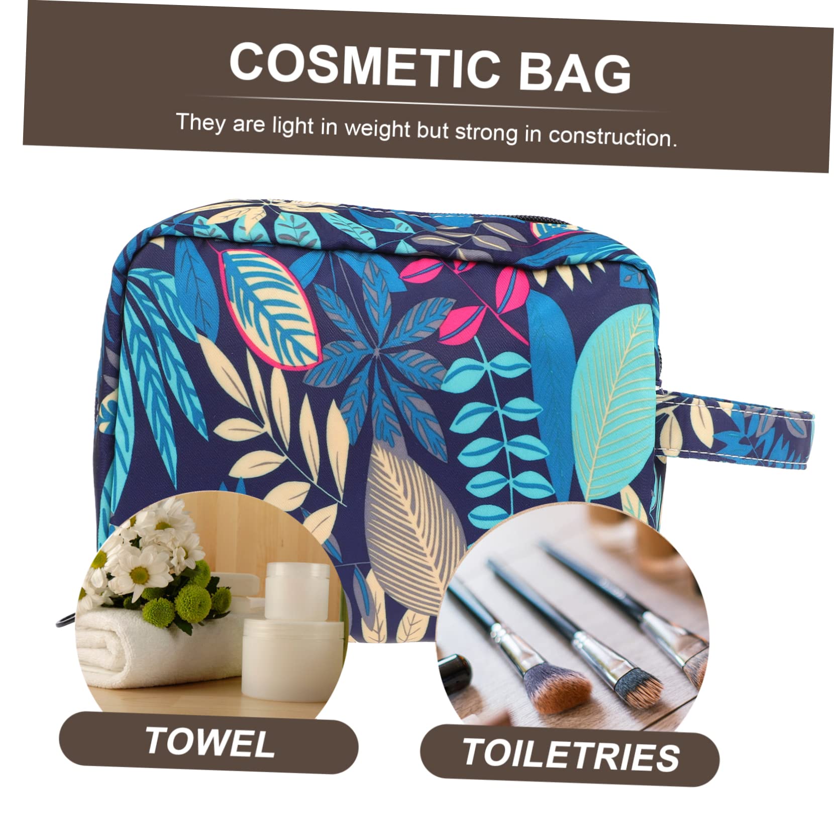 POPETPOP 3pezzi Borsa Cosmetica Da Viaggio Pochette Porta Trucco Portatile Con Cerniera Per Donne e Ragazze Trousse Multiuso Per Cosmetici e Necessità Da Toilette